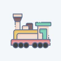 Icon Engine. related to Train Station symbol. doodle style. simple design illustration vector