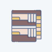 Icon Train Bed. related to Train Station symbol. doodle style. simple design illustration vector