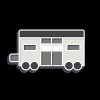 Icon Train Coach. related to Train Station symbol. glossy style. simple design illustration vector