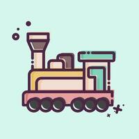 Icon Engine. related to Train Station symbol. MBE style. simple design illustration vector