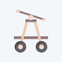 Icon Pump Trolley. related to Train Station symbol. flat style. simple design illustration vector