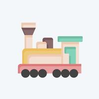 Icon Engine. related to Train Station symbol. flat style. simple design illustration vector