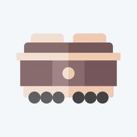 Icon Freight Car. related to Train Station symbol. flat style. simple design illustration vector