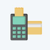 Icon Card Payment. related to Smart City symbol. flat style. simple design illustration vector