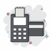 Icon Card Payment. related to Smart City symbol. comic style. simple design illustration vector