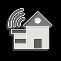 Icon Smart House. related to Smart City symbol. glossy style. simple design illustration vector