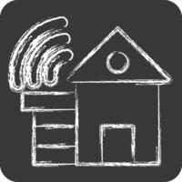 Icon Smart House. related to Smart City symbol. chalk Style. simple design illustration vector