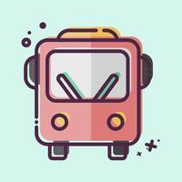 Icon Public Transport. related to Smart City symbol. MBE style. simple design illustration vector