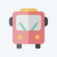 Icon Public Transport. related to Smart City symbol. flat style. simple design illustration vector