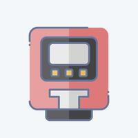 Icon Parking Meter. related to Smart City symbol. doodle style. simple design illustration vector