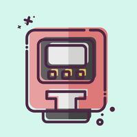 Icon Parking Meter. related to Smart City symbol. MBE style. simple design illustration vector