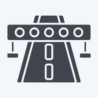 Icon Highway. related to Smart City symbol. glyph style. simple design illustration vector