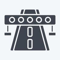 Icon Highway. related to Smart City symbol. glyph style. simple design illustration vector