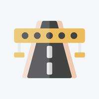 Icon Highway. related to Smart City symbol. flat style. simple design illustration vector