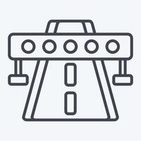 Icon Highway. related to Smart City symbol. line style. simple design illustration vector