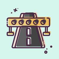 Icon Highway. related to Smart City symbol. MBE style. simple design illustration vector