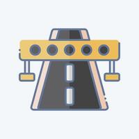 Icon Highway. related to Smart City symbol. doodle style. simple design illustration vector