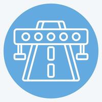 Icon Highway. related to Smart City symbol. blue eyes style. simple design illustration vector