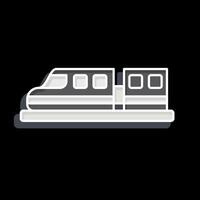 Icon High Speed Train. related to Smart City symbol. glossy style. simple design illustration vector