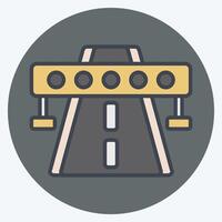 Icon Highway. related to Smart City symbol. color mate style. simple design illustration vector