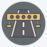 Icon Highway. related to Smart City symbol. color mate style. simple design illustration vector