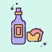 Icon Seafood Sauce. related to Seafood symbol. MBE style. simple design illustration vector