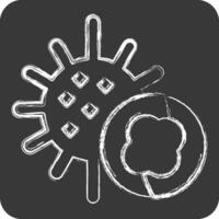 Icon Sea Urchins. related to Seafood symbol. chalk Style. simple design illustration vector