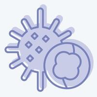 Icon Sea Urchins. related to Seafood symbol. two tone style. simple design illustration vector