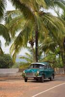 Indian taxi car on road photo