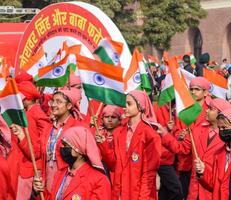Delhi, India - December 26 2023 - Veer Bal Diwas commemorates the martyrdom of the four sons of tenth and last Sikh Guru Gobind Singh, In Jan 2021 PM Modi announced Dec 26 observed as Veer Bal Diwas photo