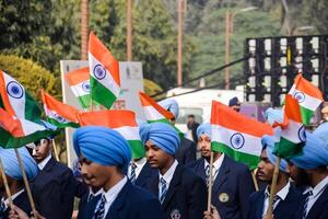 Delhi, India - December 26 2023 - Veer Bal Diwas commemorates the martyrdom of the four sons of tenth and last Sikh Guru Gobind Singh, In Jan 2021 PM Modi announced Dec 26 observed as Veer Bal Diwas photo
