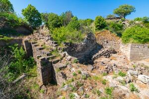 Ruins of Troy in Canakkale Turkey. photo