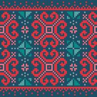 Ethnic ornaments pattern. Repeat pattern of bright contrasting colors. Seamless pattern with abstract. Baltic ornament. vector