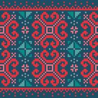 Ethnic ornaments pattern. Repeat pattern of bright contrasting colors. Seamless pattern with abstract. Baltic ornament. vector
