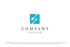 healthy food restaurant minimal logo vector