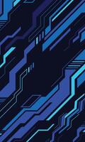 Cyberpunk technology digital blue abstract wallpaper vector