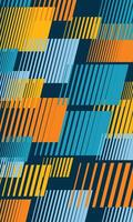 Abstract background pattern of overlapping bright color stripes vector