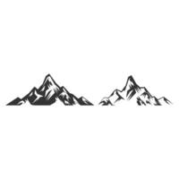 Clásico rocoso o iceberg hielo montaña colina para al aire libre expedición aventuras ilustración diseño vector