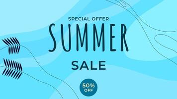 ABSTRACT SUMMER SALE DISCONT BANNER PROMOTION BACKGROUND PASTEL COLOR. GOOD FOR SOCIAL MEDIA POST, COVER , POSTER vector
