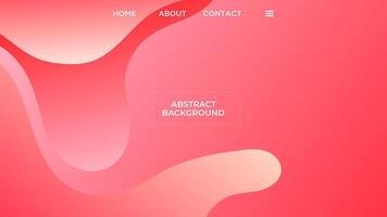 ABSTRACT BACKGROUND GRADIENT PINK RED COLOR WITH SHAPES SMOOTH LIQUID DESIGN TEMPLATE GOOD FOR MODERN WEBSITE, WALLPAPER, COVER DESIGN, GREETING CARD vector