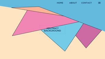 resumen antecedentes con geométrico formas pastel plano color diseño modelo para fondo de pantalla, cubrir diseño, página principal diseño vector