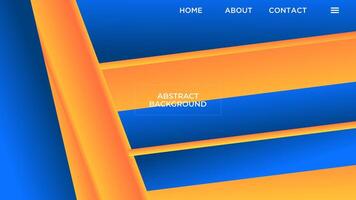 ABSTRACT BLUE ORANGE GRADIENT BACKGROUND SMOOTH LIQUID COLORFUL DESIGN WITH GEOMETRIC SHAPES TEMPLATE GOOD FOR MODERN WEBSITE, WALLPAPER, COVER DESIGN vector