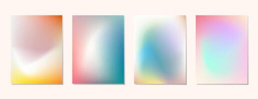 SET SOFT GRADIENT LIQUID COLOR. POSTER BACKGORUND DESIGN TEMPLATE GOOD FOR POSTER, WALLPAPER, COVER, FRAME, FLYER, SOCIAL MEDIA, GREETING CARD vector