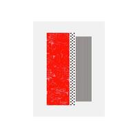 ABSTRACT BACKGROUND SIMPLE DECORATIVE ILLUSTRATION MINIMALIST GEOMETRIC SHAPE DESIGN. LINE ART PASTEL RED COLOR GOOD FOR WALLPAPER, COVER, POSTER vector