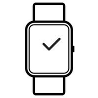 icono de reloj inteligente vector