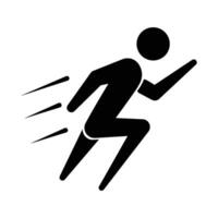 deporte corriendo icono vector