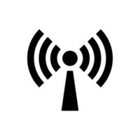 WiFi Network Tower Signal Symbol Isolated Icon vector