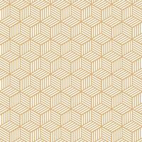 Golden Cube Geometric Pattern Background vector