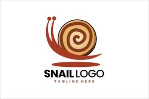 Flat modern simple Cookies bakery biscuit snail logo template icon symbol design illustration vector