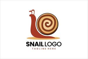 Flat modern simple Cookies bakery biscuit snail logo template icon symbol design illustration vector